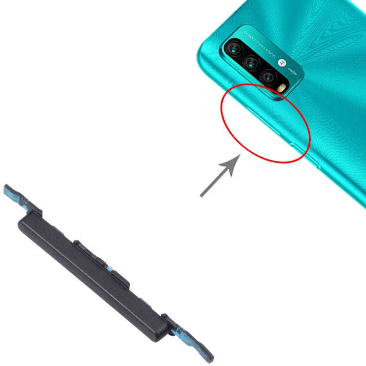 Volume Control Button for Xiaomi Redmi Note 9 4G/Redmi 9T/Redmi 9 Power (Black)