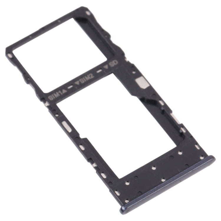 SIM Card Tray + SIM Card Tray / Micro SD Card Tray for TCL 10 5G T790Y T790H (Grey)