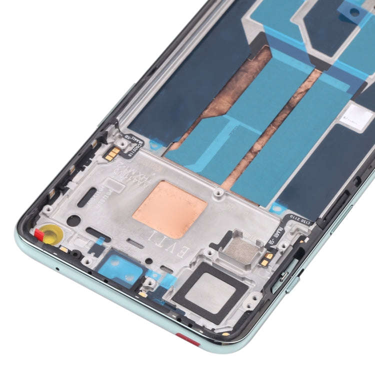 For OnePlus Nord 2 5G DN2101 DN2103 Digitizer Full Assembly with Frame OEM LCD Screen (Green)