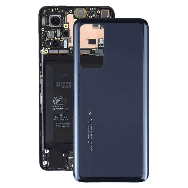 Glass Battery Back Cover for Xiaomi Mi 10T / Mi 10T Pro(Black)