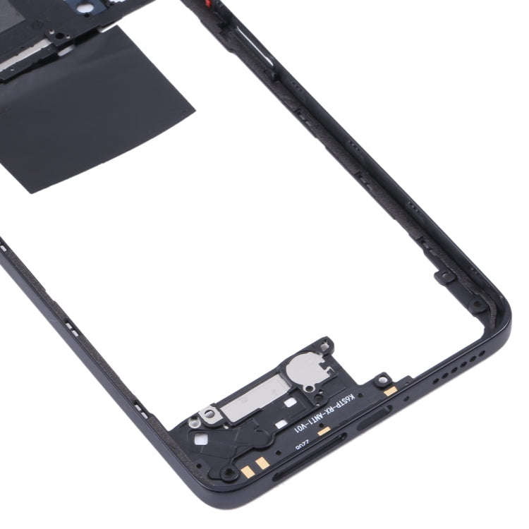 Original Middle Frame Bezel Plate for Xiaomi Redmi Note 11 Pro 4G 2201116TG 2201116TI(Black)
