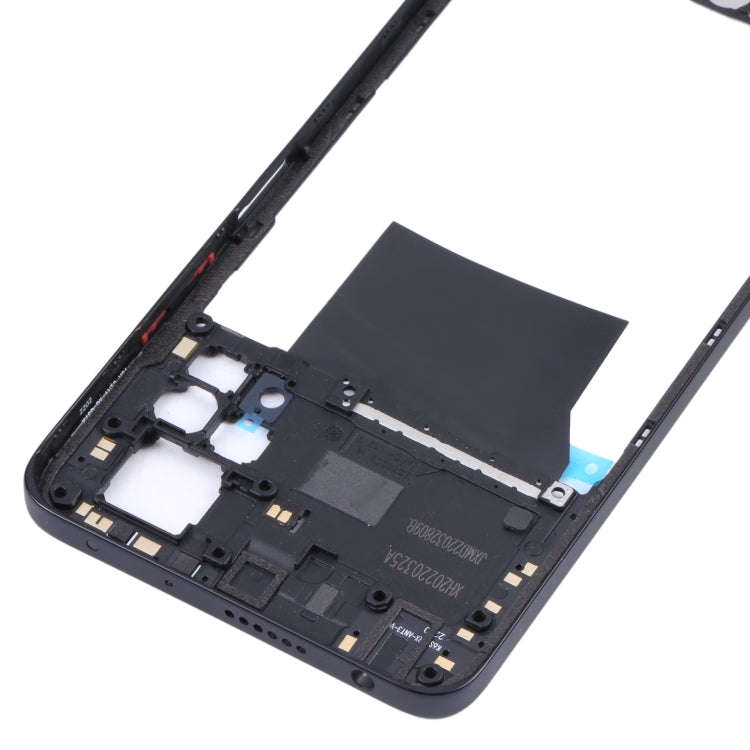Original Middle Frame Bezel Plate for Xiaomi Redmi Note 11 Pro 4G 2201116TG 2201116TI(Black)