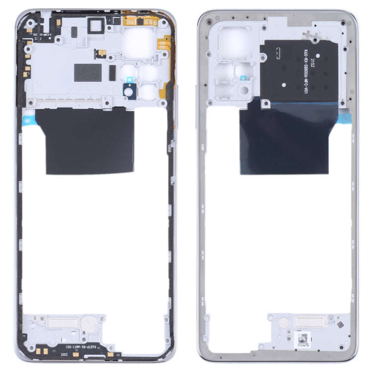 Original Middle Frame Bezel Plate for Xiaomi Redmi Note 11 Pro 4G 2201116TG 2201116TI(Silver)