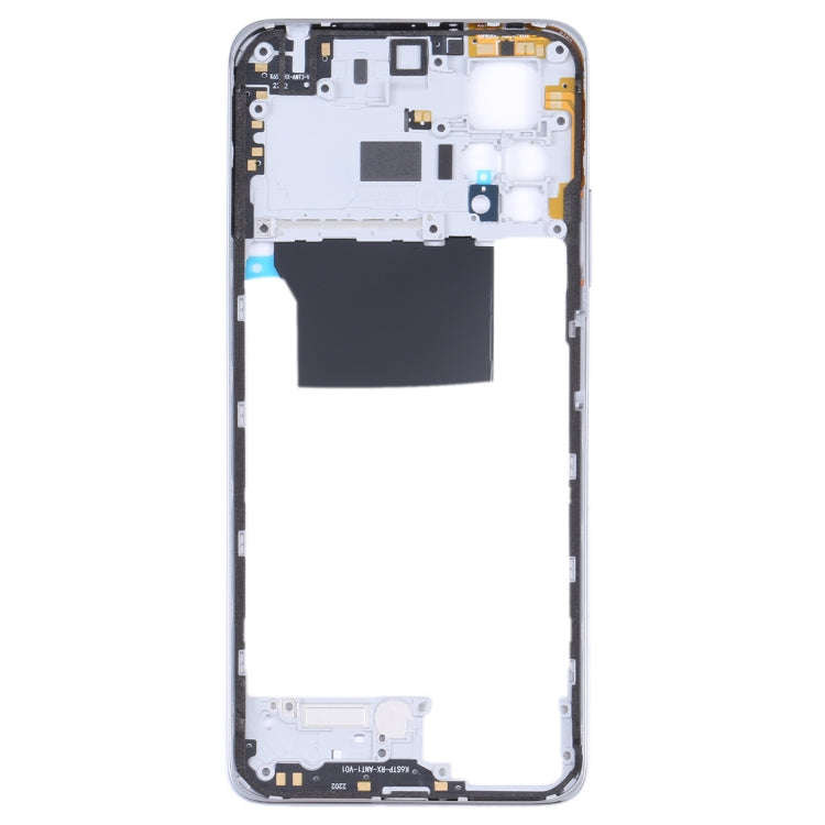 Original Middle Frame Bezel Plate for Xiaomi Redmi Note 11 Pro 4G 2201116TG 2201116TI(Silver)