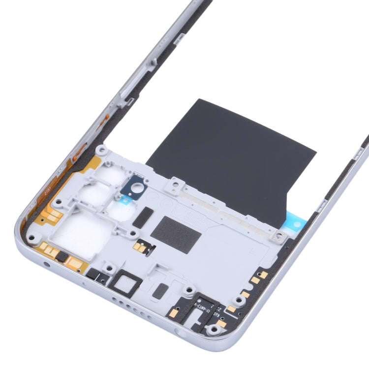 Original Middle Frame Bezel Plate for Xiaomi Redmi Note 11 Pro 4G 2201116TG 2201116TI(Silver)