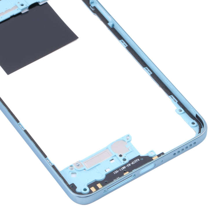 Original Middle Frame Bezel Plate for Xiaomi Redmi Note 11 Pro 4G 2201116TG 2201116TI(Baby Blue)