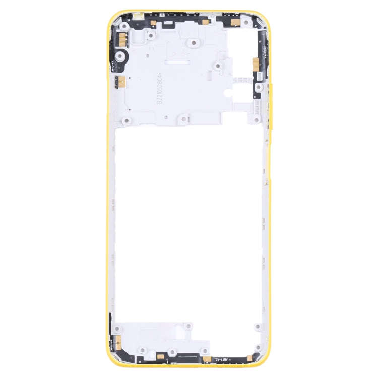 Original Middle Frame Bezel Plate for Xiaomi Poco M3 Pro 5G M2103K19PG M2103K19PI (Yellow)