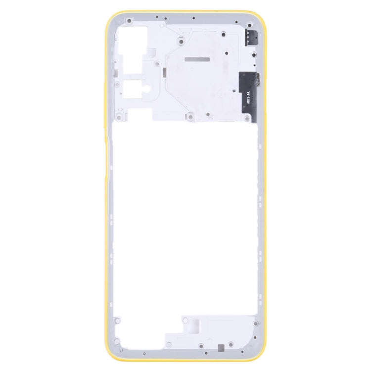 Original Middle Frame Bezel Plate for Xiaomi Poco M3 Pro 5G M2103K19PG M2103K19PI (Yellow)