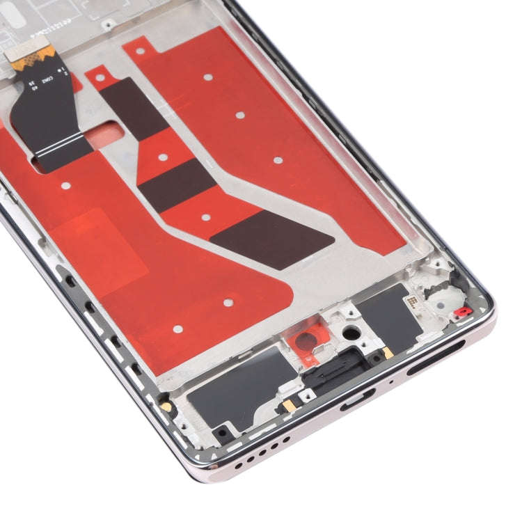 Original OLED LCD Screen for Honor 50 Pro Digitizer Full Assembly with Frame(Silver)