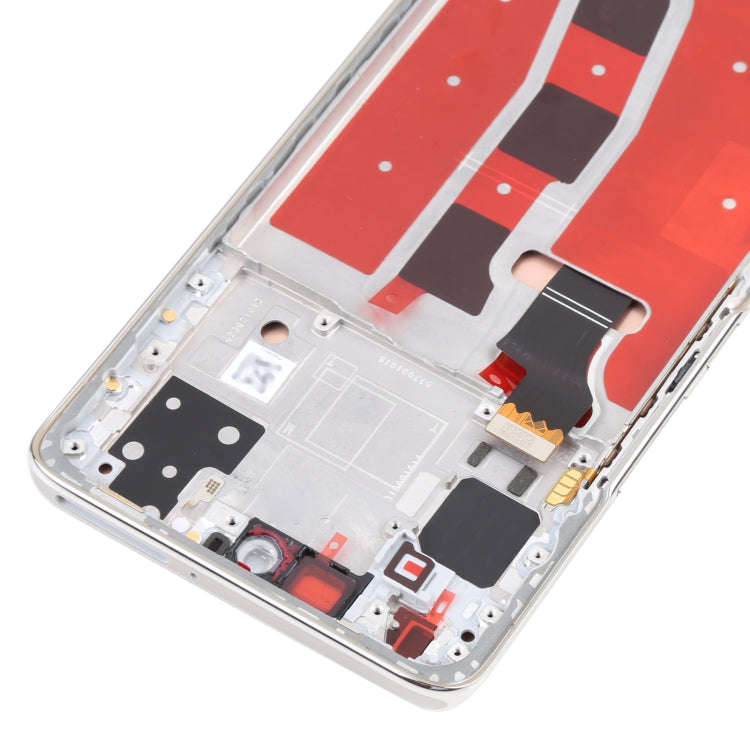 Original OLED LCD Screen for Huawei Nova 8 5G Digitizer Full Assembly with Frame(Silver)