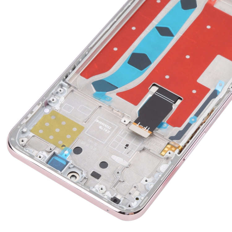 Original LCD Screen for Honor X8 Digitizer Full Assembly with Frame(Pink)