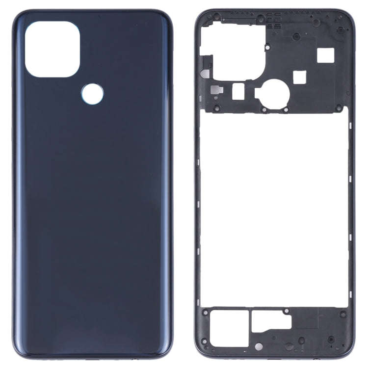For OPPO A15/A15S/A35 Battery Back Cover with Middle Frame (Black)