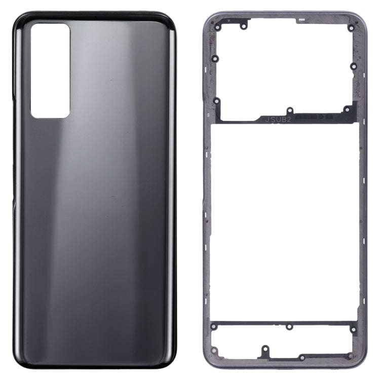 For vivo Y53s 5G Battery Back Cover with Middle Frame (Black)