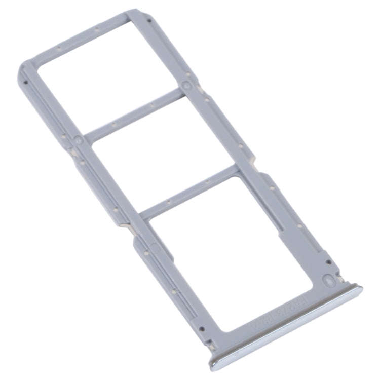 For OPPO A95 4G/Reno6 Lite SIM Card Tray + SIM Card Tray + Micro SD Card Tray (Silver)