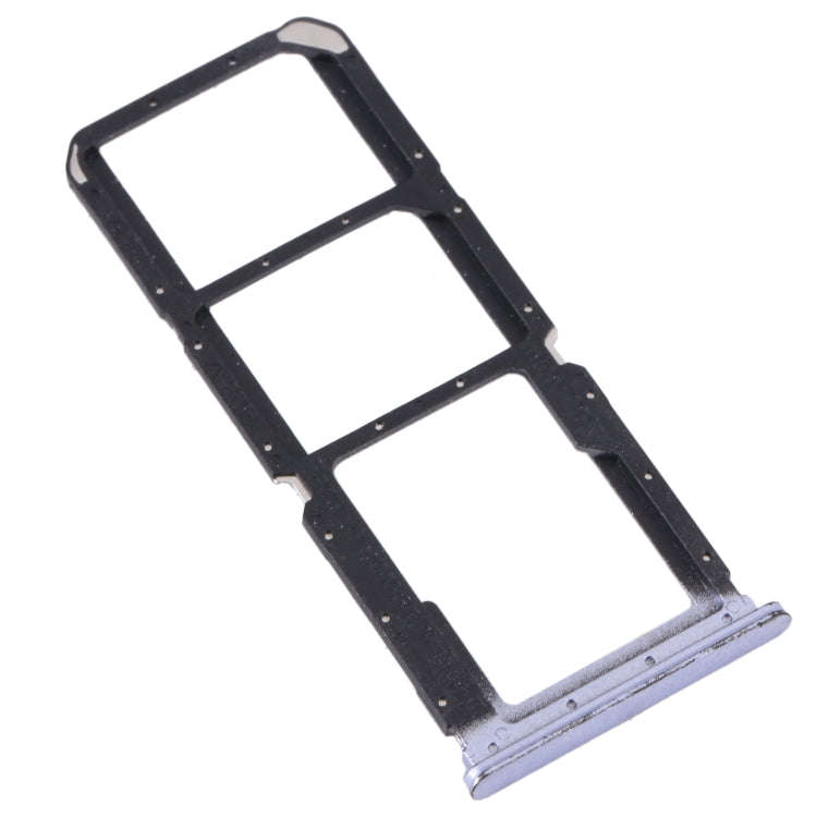 For OPPO A56 5G SIM Card Tray + SIM Card Tray + Micro SD Card Tray (Purple)