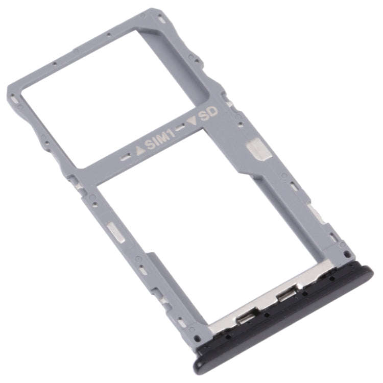 SIM Card Tray + Micro SD Card Tray for T-Mobile Revvl 4+ 5062 506W 5062Z(Black)