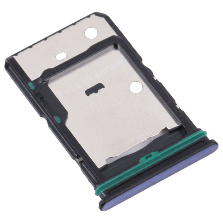 For OnePlus Nord CE 2 5G SIM Card Tray + SIM Card Tray + Micro SD Card Tray (Blue)
