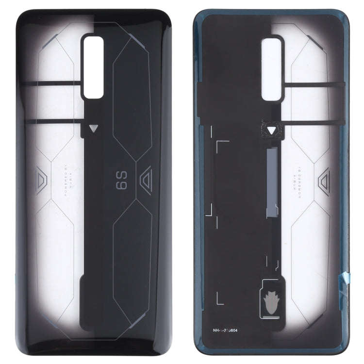 Battery Glass Back Cover for ZTE Nubia Red Magic 6S(Transparent Black)
