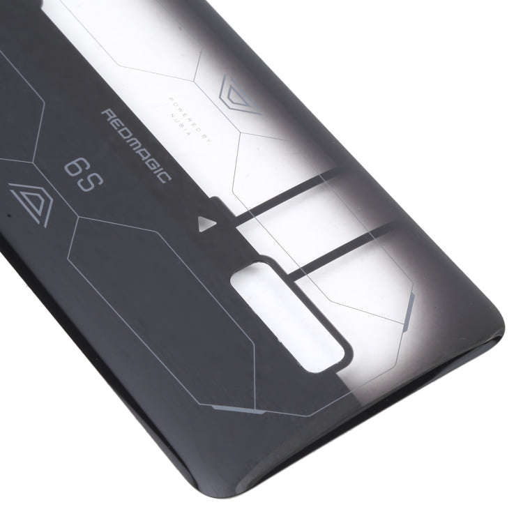 Battery Glass Back Cover for ZTE Nubia Red Magic 6S(Transparent Black)