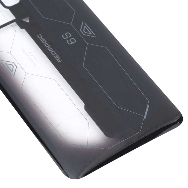 Battery Glass Back Cover for ZTE Nubia Red Magic 6S(Transparent Black)