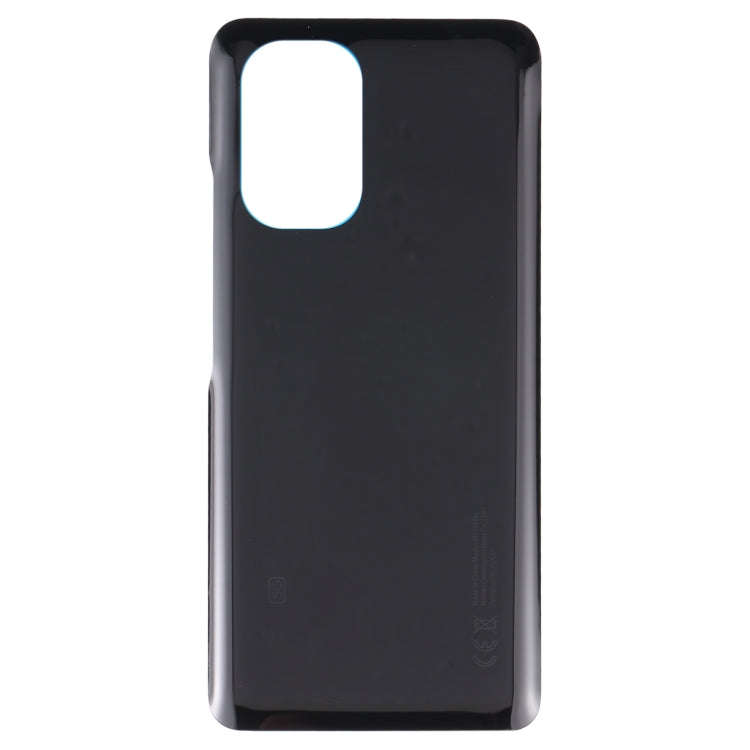 Glass Battery Back Cover for Xiaomi Poco F3(Black)