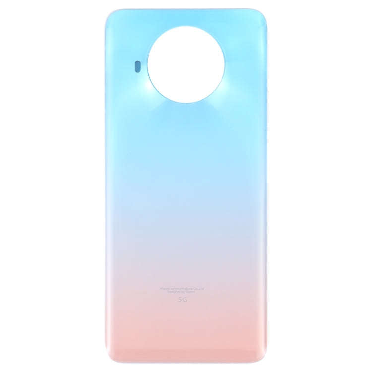 Glass Battery Back Cover for Xiaomi Redmi Note 9 Pro 5G/Mi 10T Lite 5G(Lake Blue)
