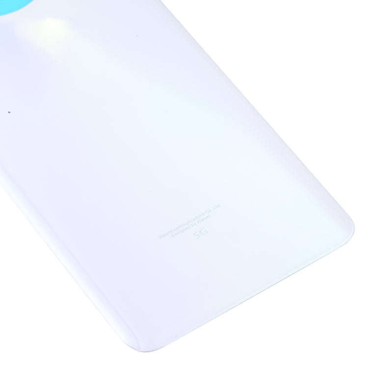 Glass Battery Back Cover for Xiaomi Redmi Note 9 Pro 5G/Mi 10T Lite 5G(White)
