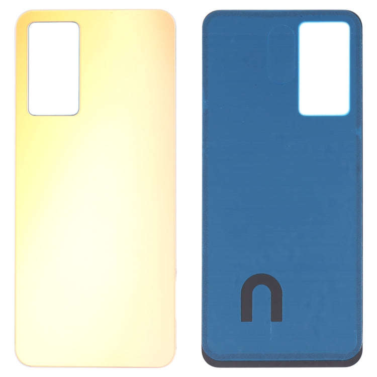 For vivo Y75 4G 2022/V23e Glass Battery Back Cover (Gold)
