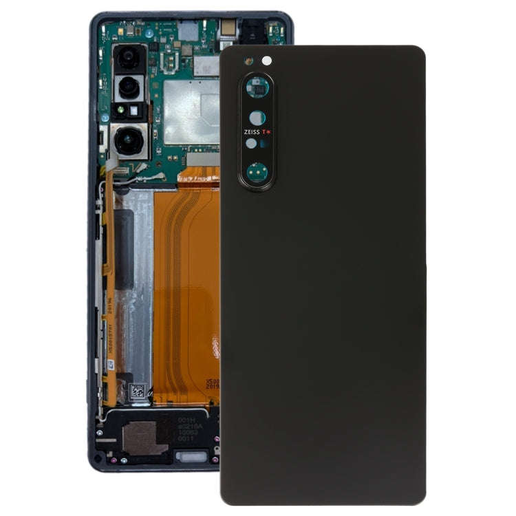 Original Battery Back Cover with Camera Lens Cover for Sony Xperia 1 II(Black)