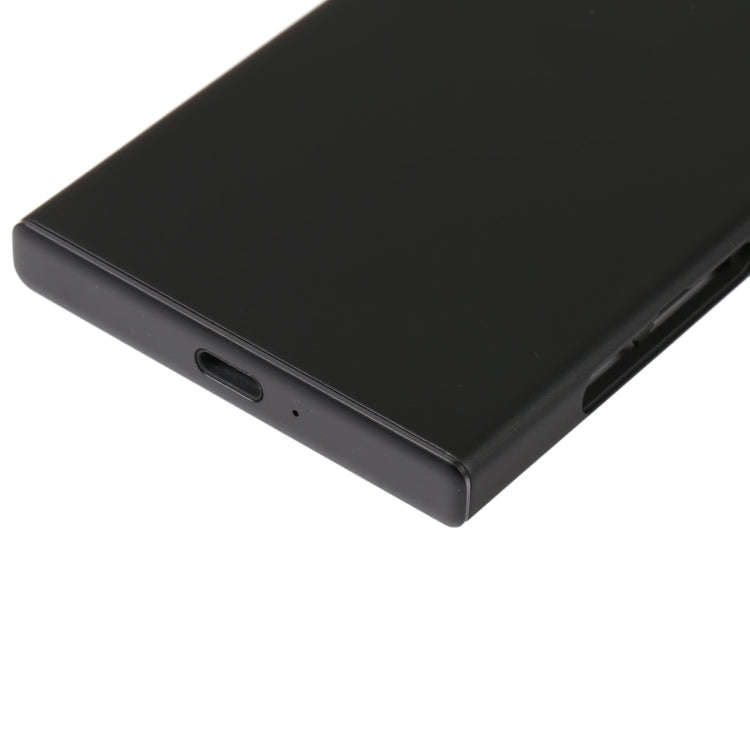 Original Battery Back Cover with Camera Lens Cover for Sony Xperia XZ1 Compact(Black)