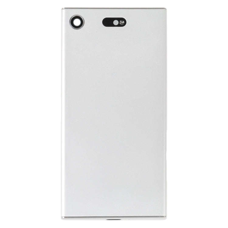 Original Battery Back Cover with Camera Lens Cover for Sony Xperia XZ1 Compact(Silver)