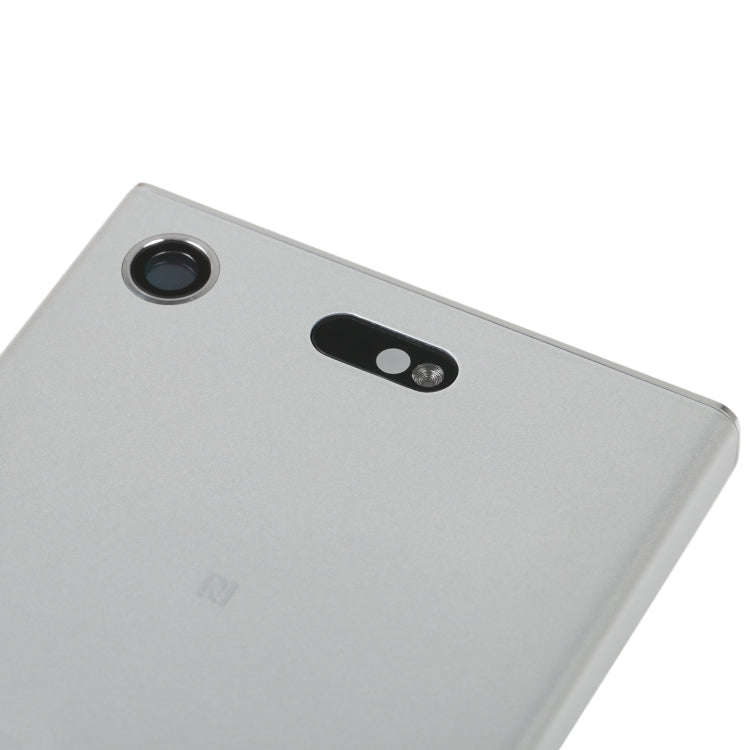 Original Battery Back Cover with Camera Lens Cover for Sony Xperia XZ1 Compact(Silver)