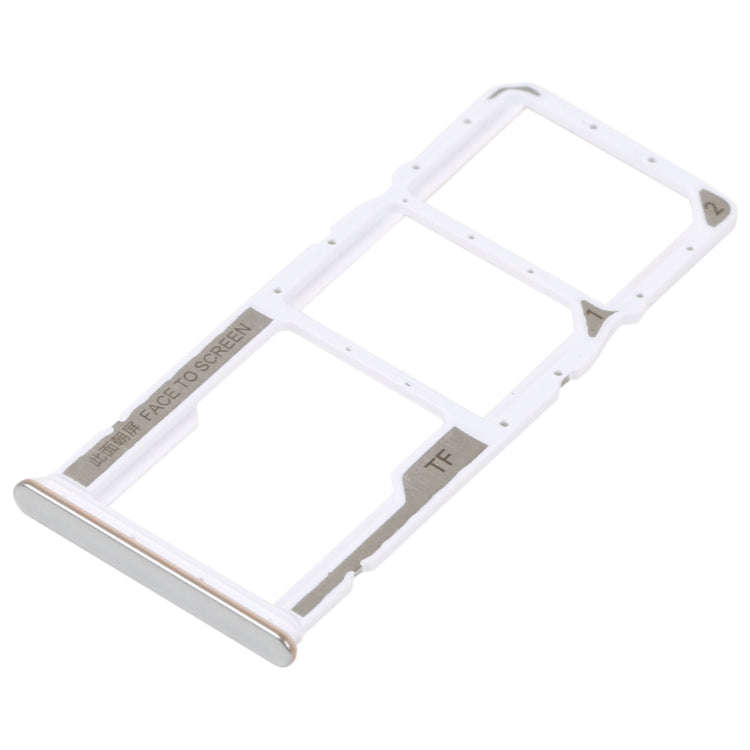 SIM Card Tray + SIM Card Tray + Micro SD Card Tray For Xiaomi Redmi Note 11S 5G (Silver)
