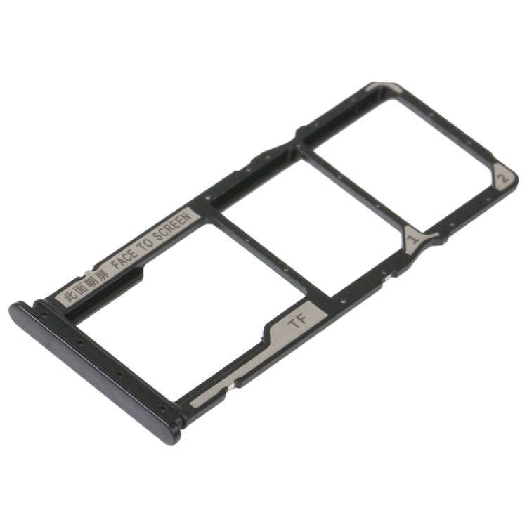 SIM Card Tray + SIM Card Tray + Micro SD Card Tray For Xiaomi Redmi 10A (Black)