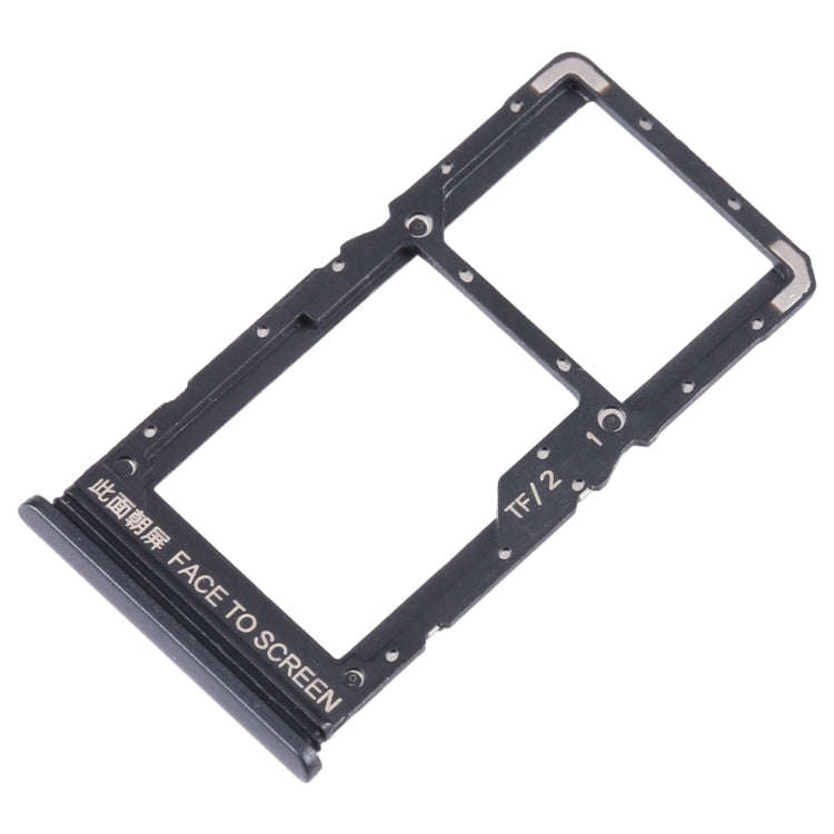 For Xiaomi Redmi Note 11SE SIM Card Tray + SIM Card Tray + Micro SD Card Tray (Black)