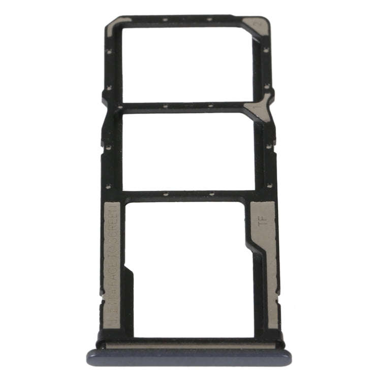 For Xiaomi Poco C40 SIM Card Tray + SIM Card Tray + Micro SD Card Tray (Black)