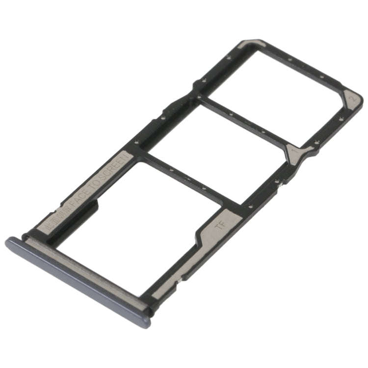For Xiaomi Poco C40 SIM Card Tray + SIM Card Tray + Micro SD Card Tray (Black)