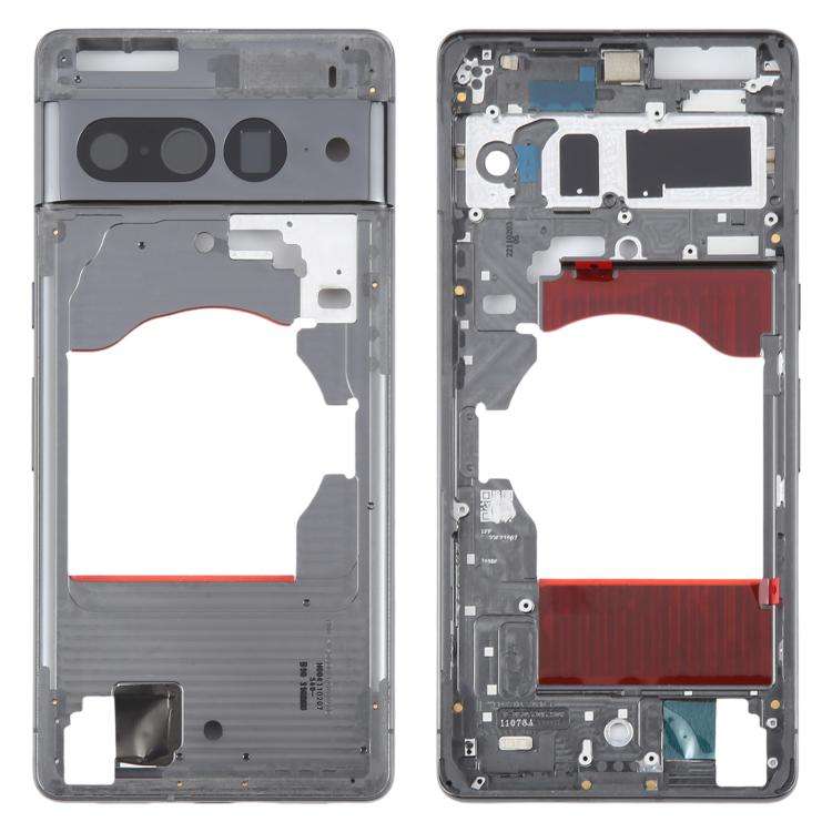 For Google Pixel 7 Pro Front Housing LCD Frame Bezel Plate(Black)