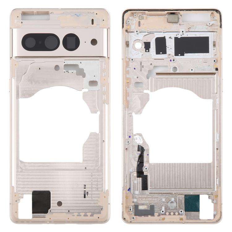 For Google Pixel 7 Pro Front Housing LCD Frame Bezel Plate(Gold)