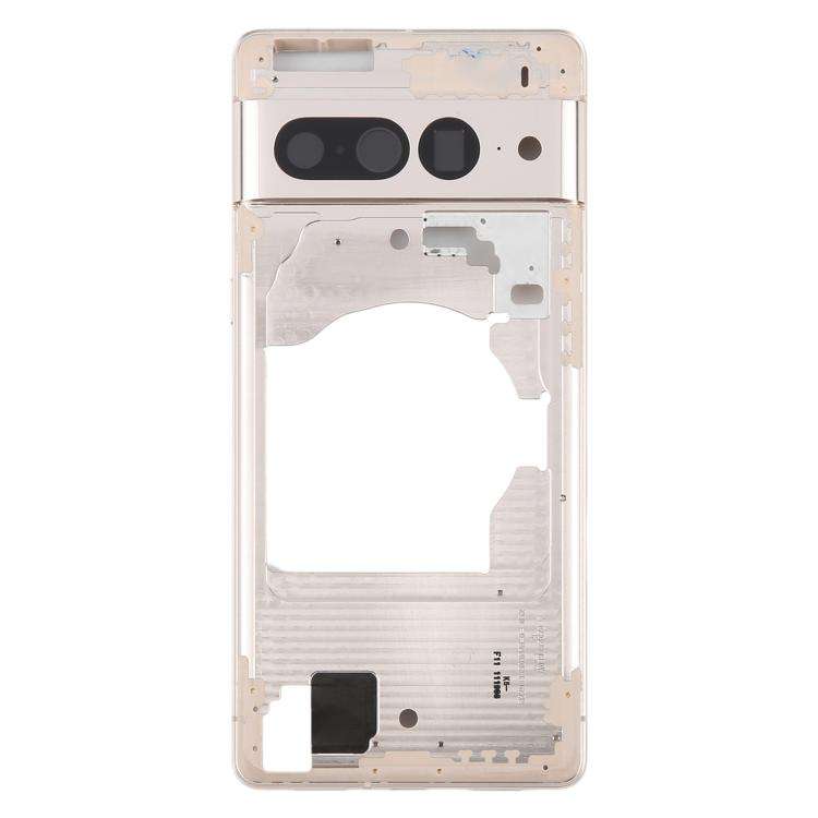 For Google Pixel 7 Pro Front Housing LCD Frame Bezel Plate(Gold)