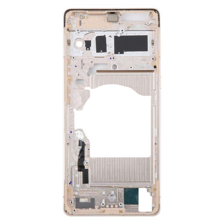 For Google Pixel 7 Pro Front Housing LCD Frame Bezel Plate(Gold)