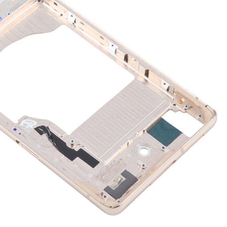 For Google Pixel 7 Pro Front Housing LCD Frame Bezel Plate(Gold)