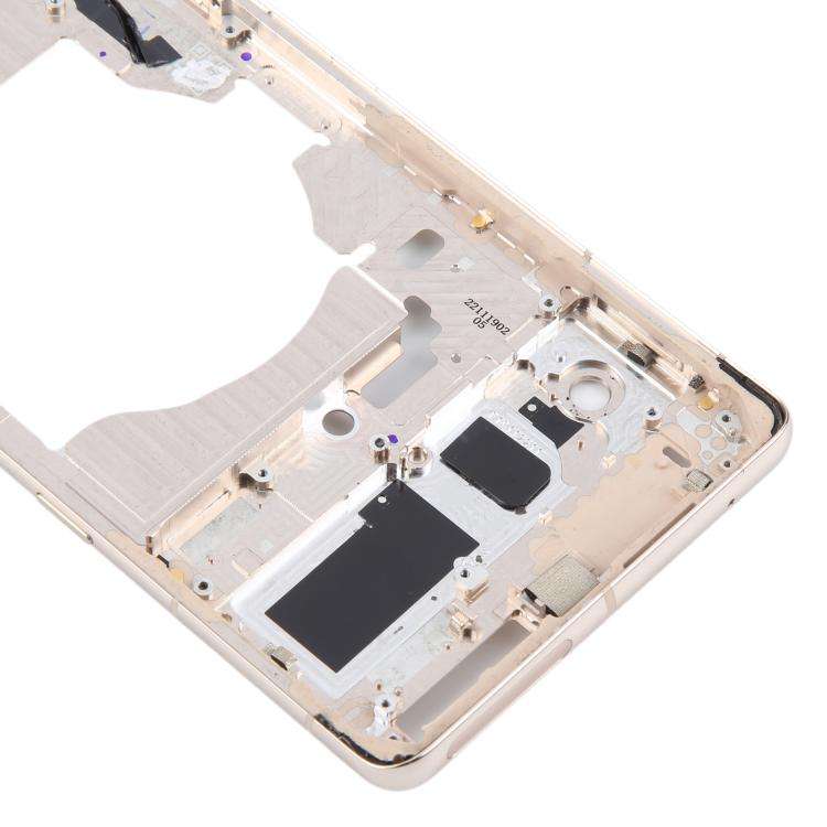 For Google Pixel 7 Pro Front Housing LCD Frame Bezel Plate(Gold)