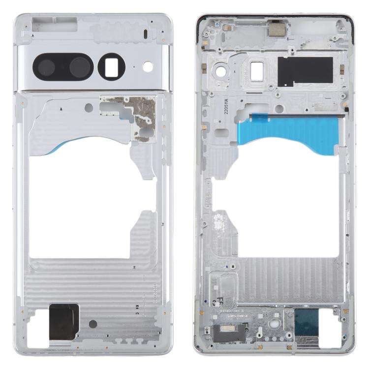 For Google Pixel 7 Pro Front Housing LCD Frame Bezel Plate (Silver)