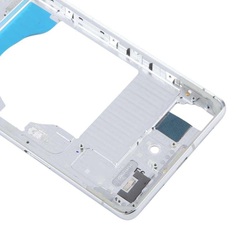 For Google Pixel 7 Pro Front Housing LCD Frame Bezel Plate (Silver)
