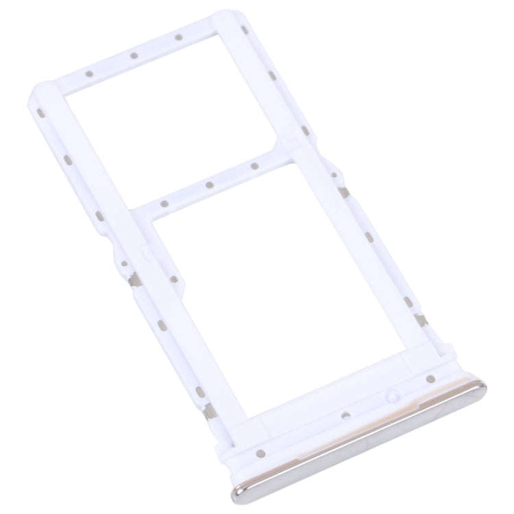 For Motorola Moto G52 SIM Card Tray + SIM / Micro SD Card Tray (Silver)