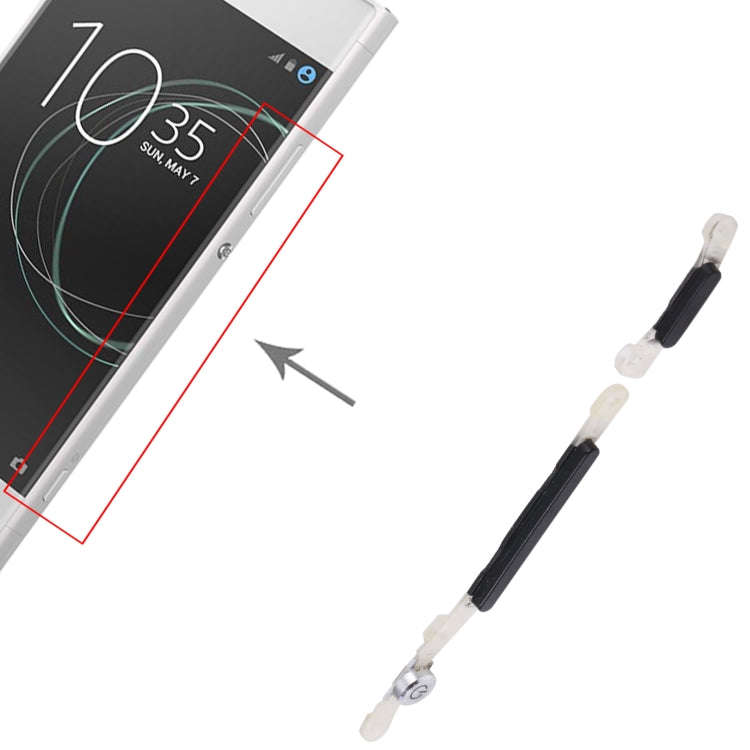 Original Side Keys for Sony XPeria XA1 (Black)