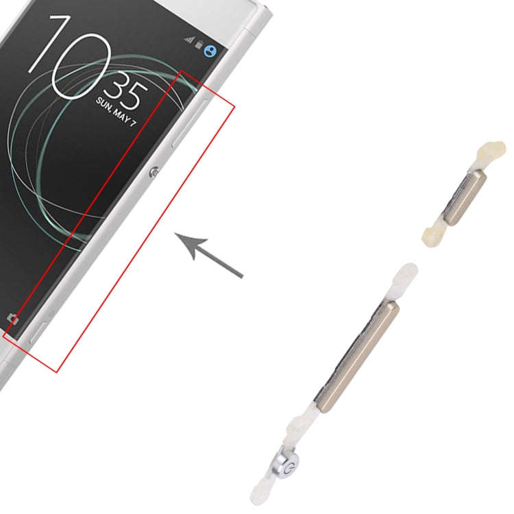 Original Side Keys for Sony XPeria XA1 (Gold)