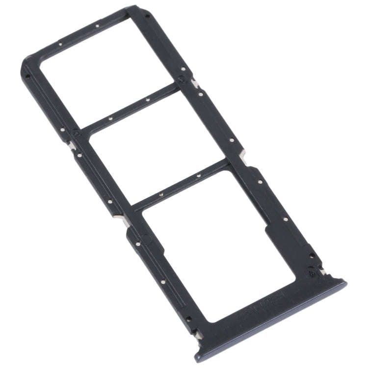 For OPPO Reno5 Lite / Reno5 F / A94 4G SIM Card Tray + SIM Card Tray + Micro SD Card Tray (Black)