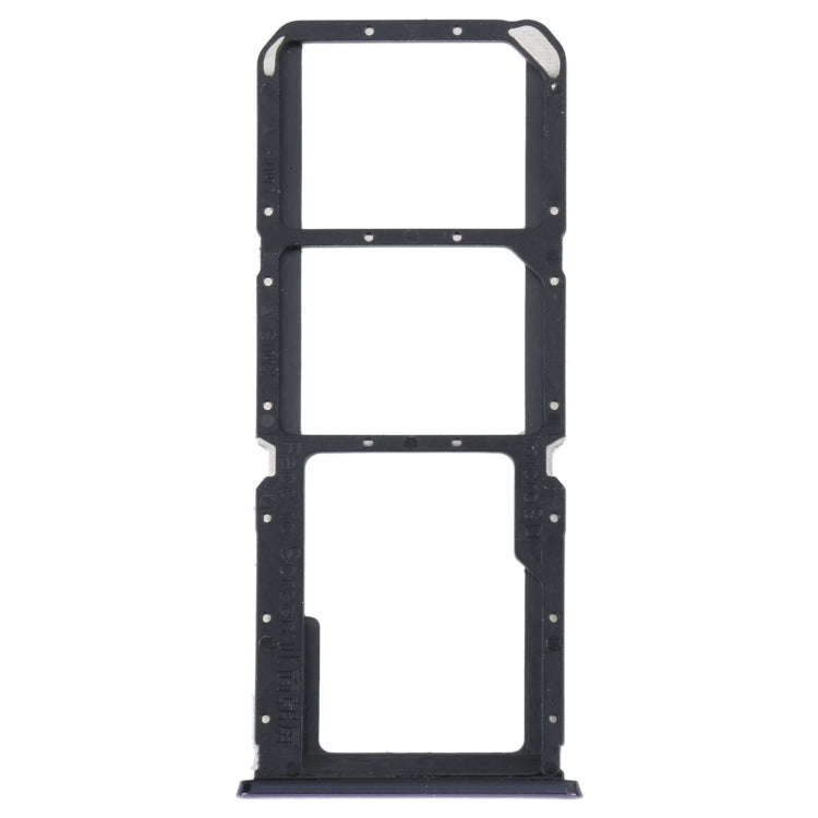 For OPPO Reno5 Lite / Reno5 F / A94 4G SIM Card Tray + SIM Card Tray + Micro SD Card Tray (Purple)